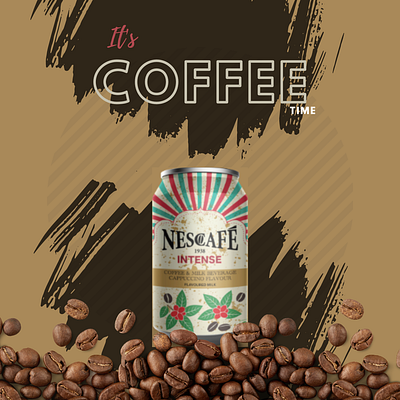 Redesigned Nescafe coffee brand branding coffee design designer graphic design illustration label logo nescafe product packaging vector
