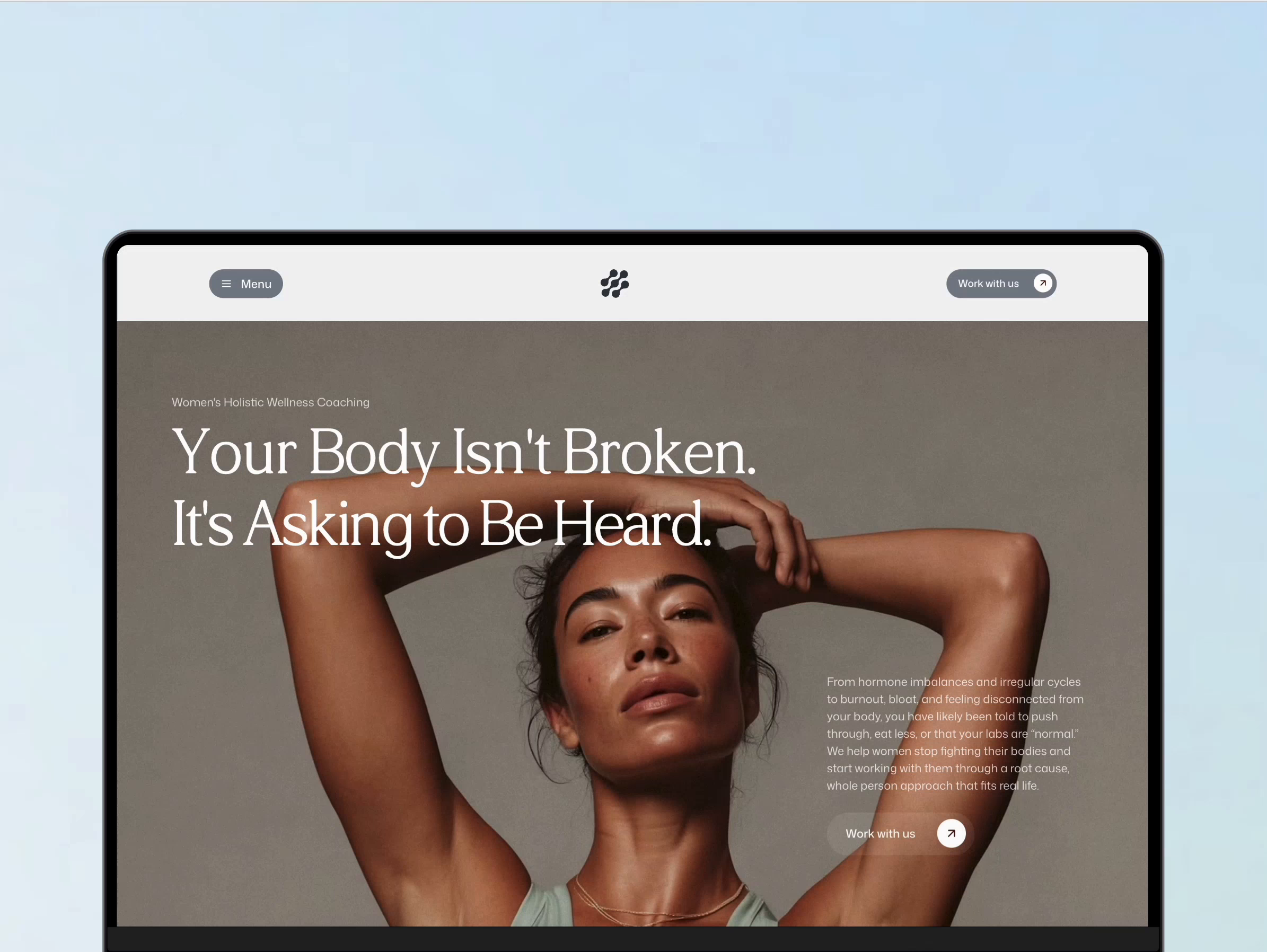 Example of Rooted  - Women's Wellness Coach Framer Template Sneak