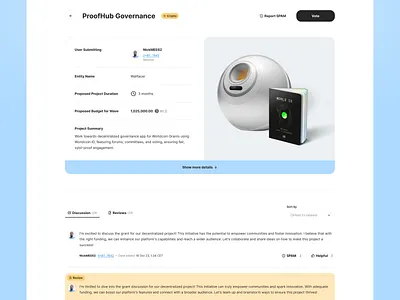 Proof of Personhood-based Grant Distribution Platform blockchain comments crypto desktop discussion grants preview project reviews worldcoin