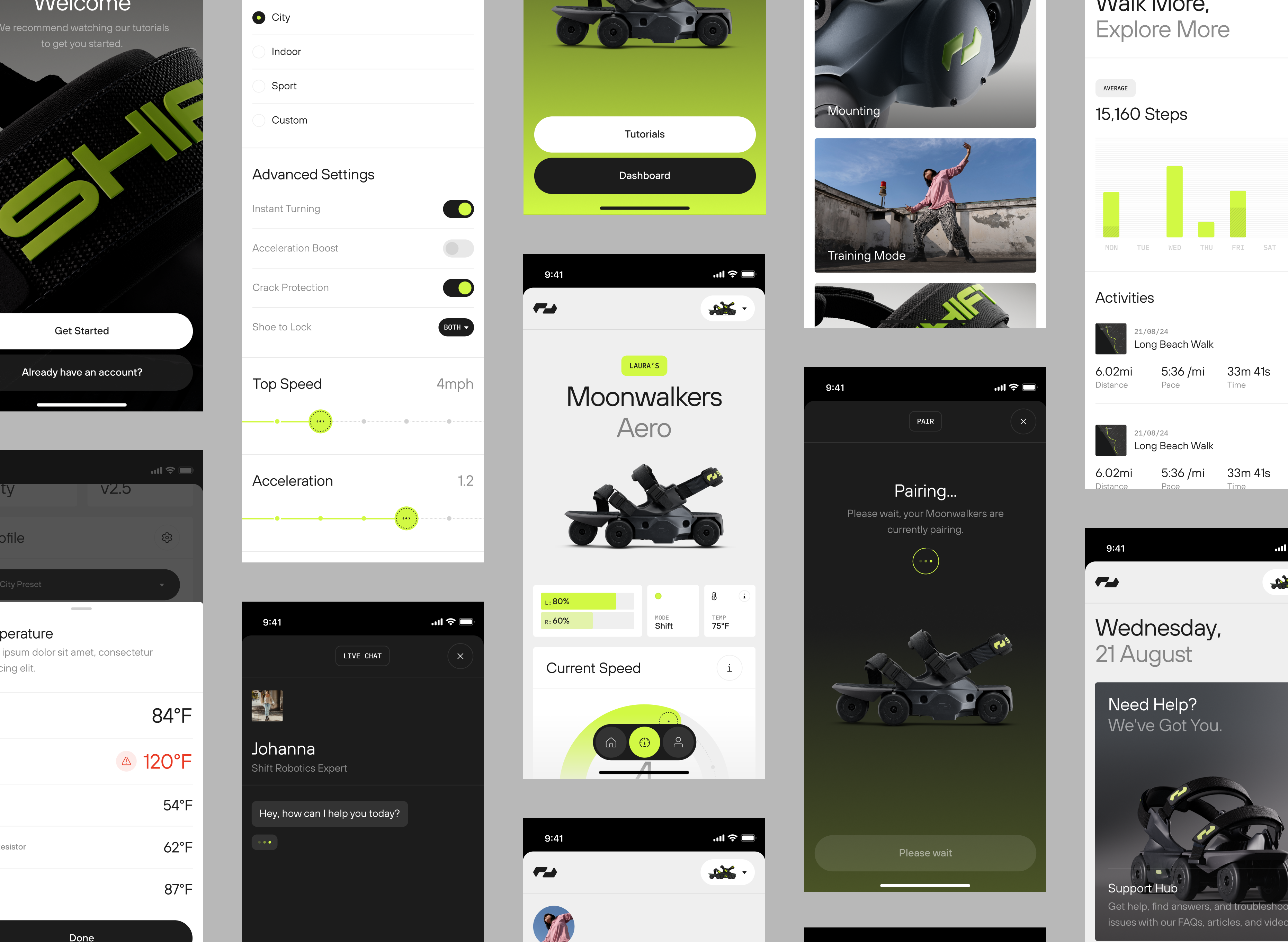 Example of Shift Robotics • Site Launch (mobile)
