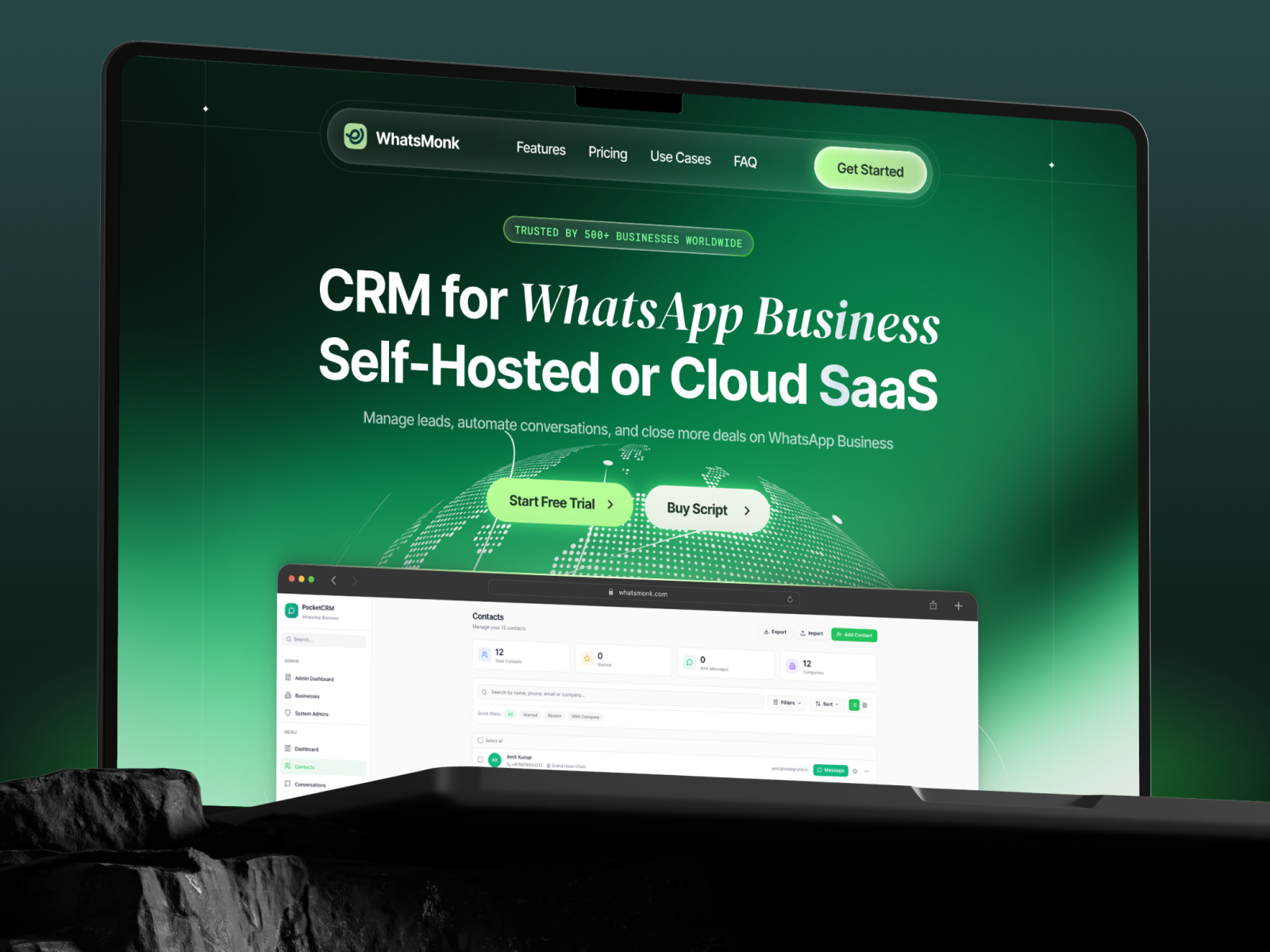 Example of Framer Landing Page Development