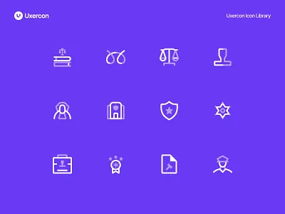 Legal & Policy - Uxercon Icon Library compliance corporate design figma icon icon design illustration justice law legal legal and policy logo policy punishment regulation regulations ui uiux ux uxercon