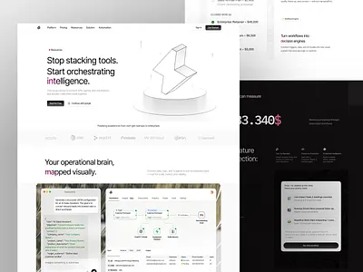 Geometriz - AI Agent Landing Page ai ai agents ai agents landing page ai agents web ai agents website artificial intelligence clean design landing page landing page desgin ui ui design uiux uiux design ux web web desgin web design website website design