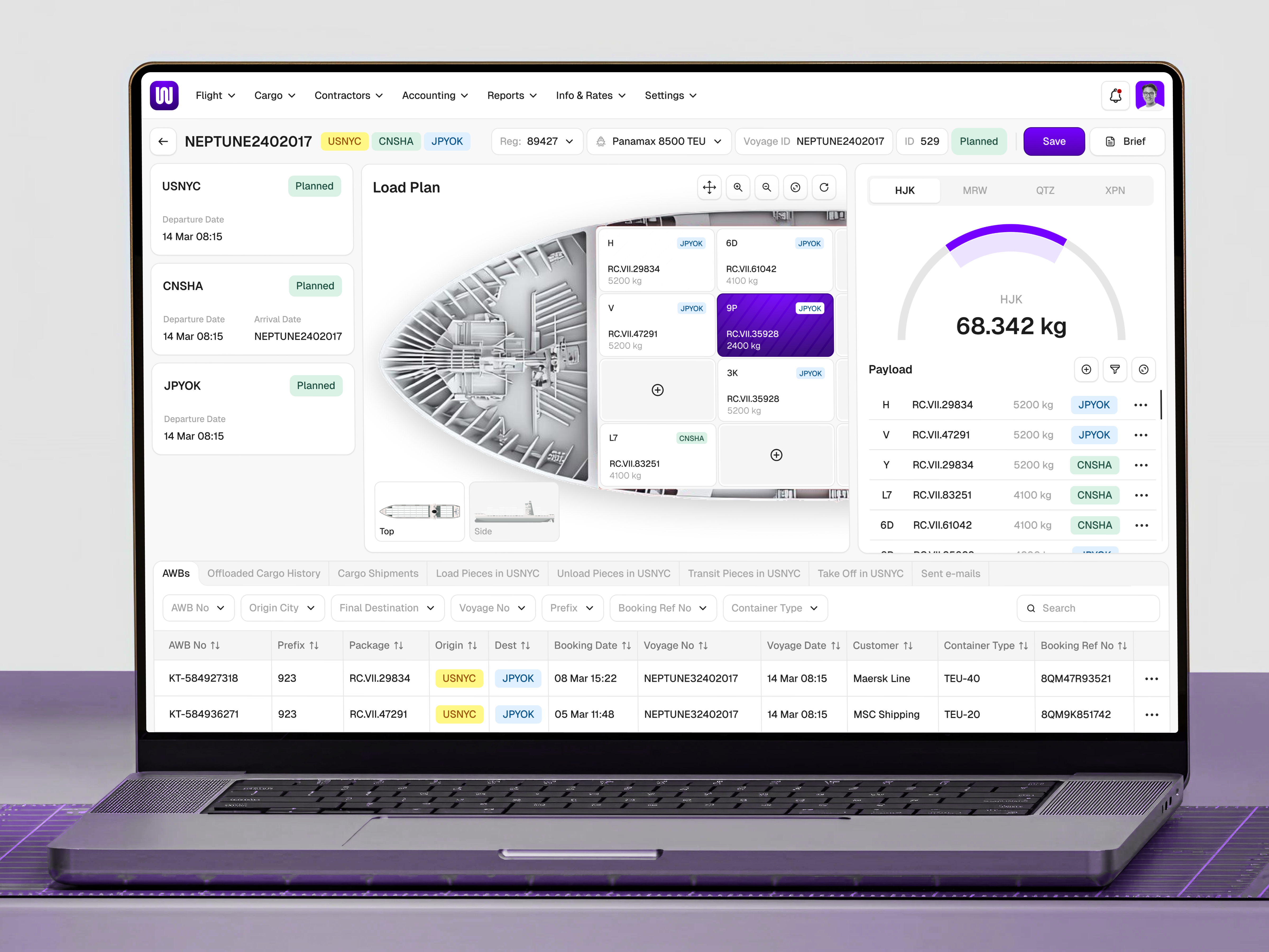 Wield ⎻ Ship Logistic Dashboard