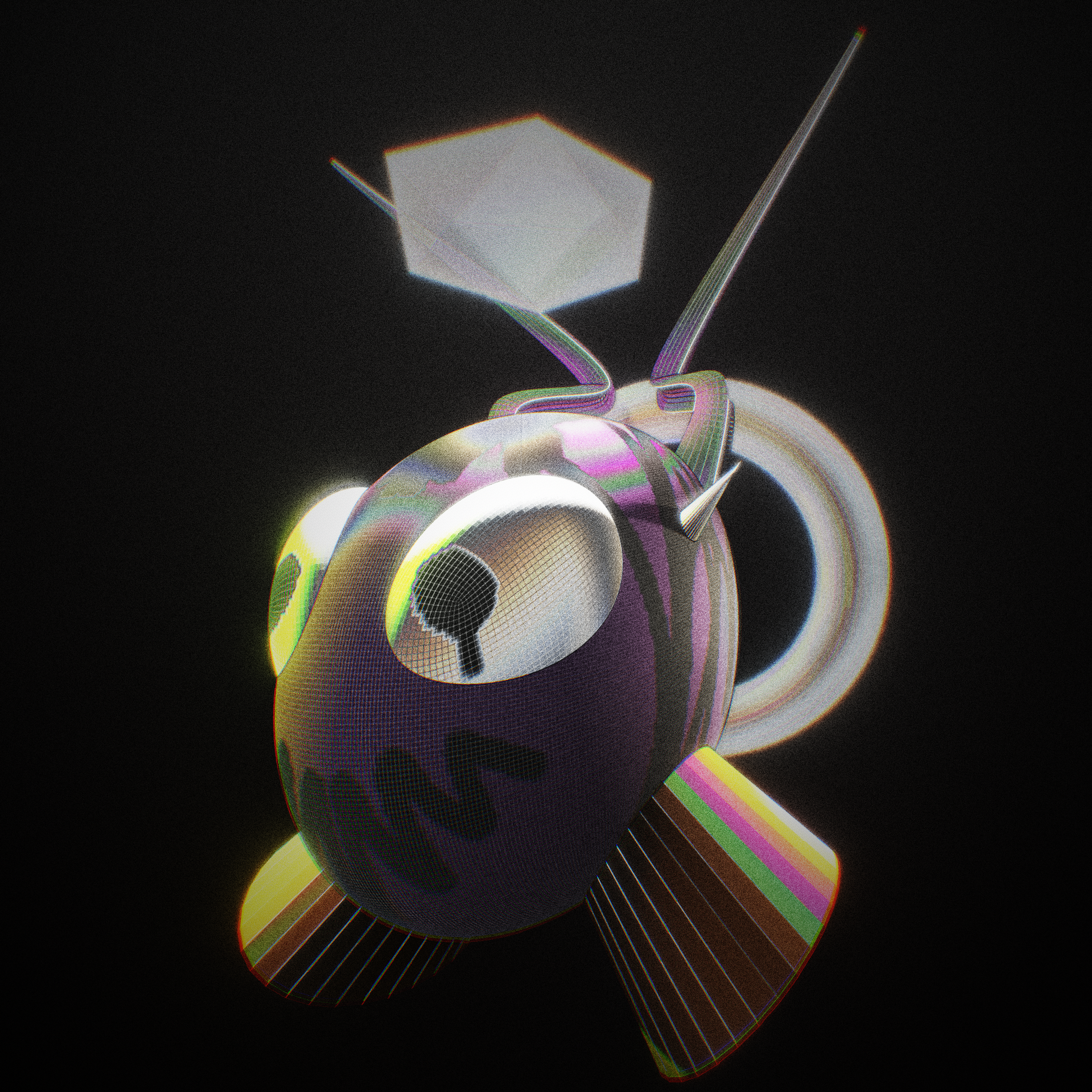 Mind_fish.obj 3d acidcolor artdirection branding character characterdesign nomadsculpt