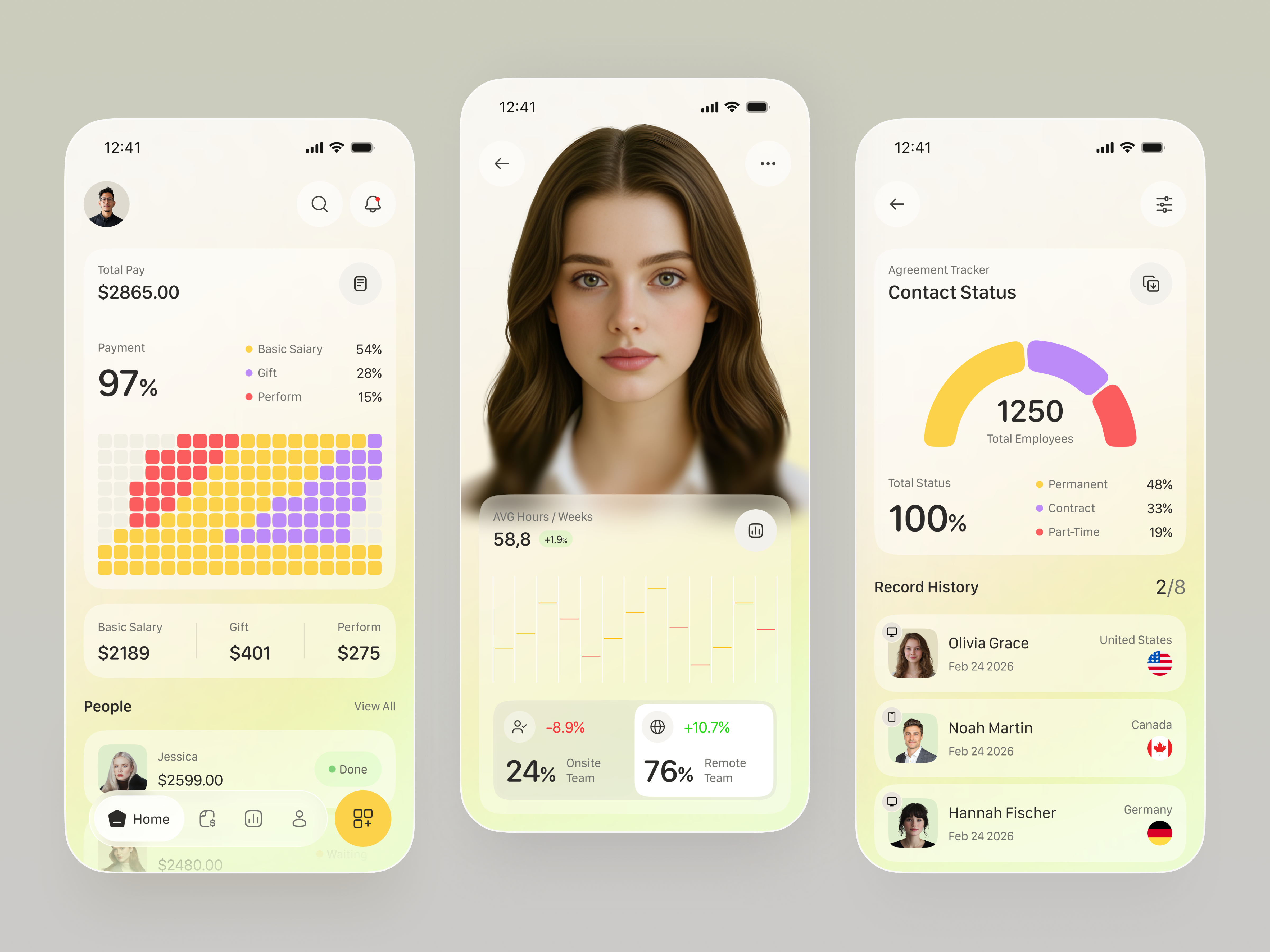 Employee HR Management App Design admin panel analytics app app design business app dashboard design employee app employee management fintech ui hr hr app mobile app mobile ui saas design ui user interface web