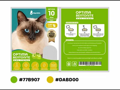 Optima Bentonite Cat Litter animation branding graphic design logo motion graphics packaging
