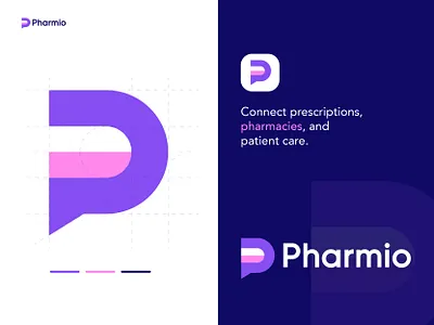 Healthcare Logo, P logomark, Modern Logo, Startup Logo Design biotech brand identity capsule clinic digital health healthcare hospital logo design medical app medication medtech minimal modern pharma pharmacy pharmio pill prescription saas wellness