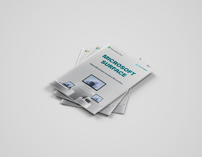 Microsoft product brochure brand branding brochure deluxe design graphic design microsoft print typography vector