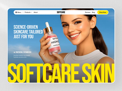 Skincare E-commerce Website Design