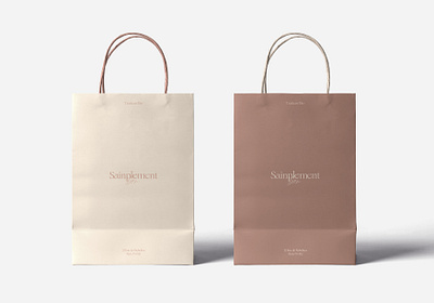 Shop bags - Sainplement Bon branding identity