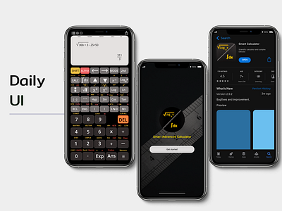 Daily UI Day 4 - Digital Calculator app branding calculator design dailyui design digital calculator illustration logo scientific calculator splashscreen typography ui ux