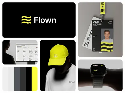 Flown Saas Brand Identity design brand book brand designer branding design flown identity logo logo designer logotype modern logo orix saas branding task management typography ui visual identity