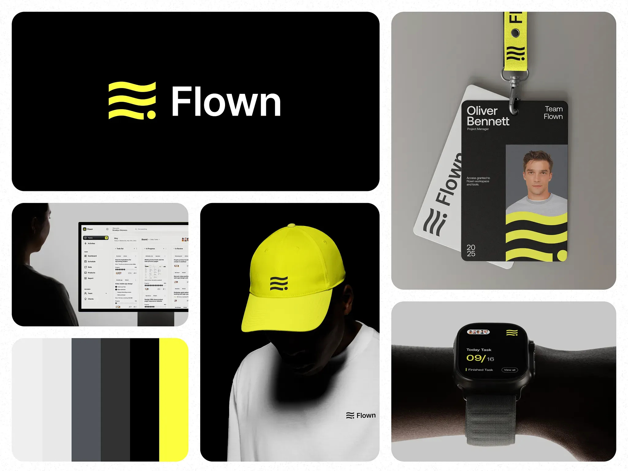 Flown Saas Brand Identity design