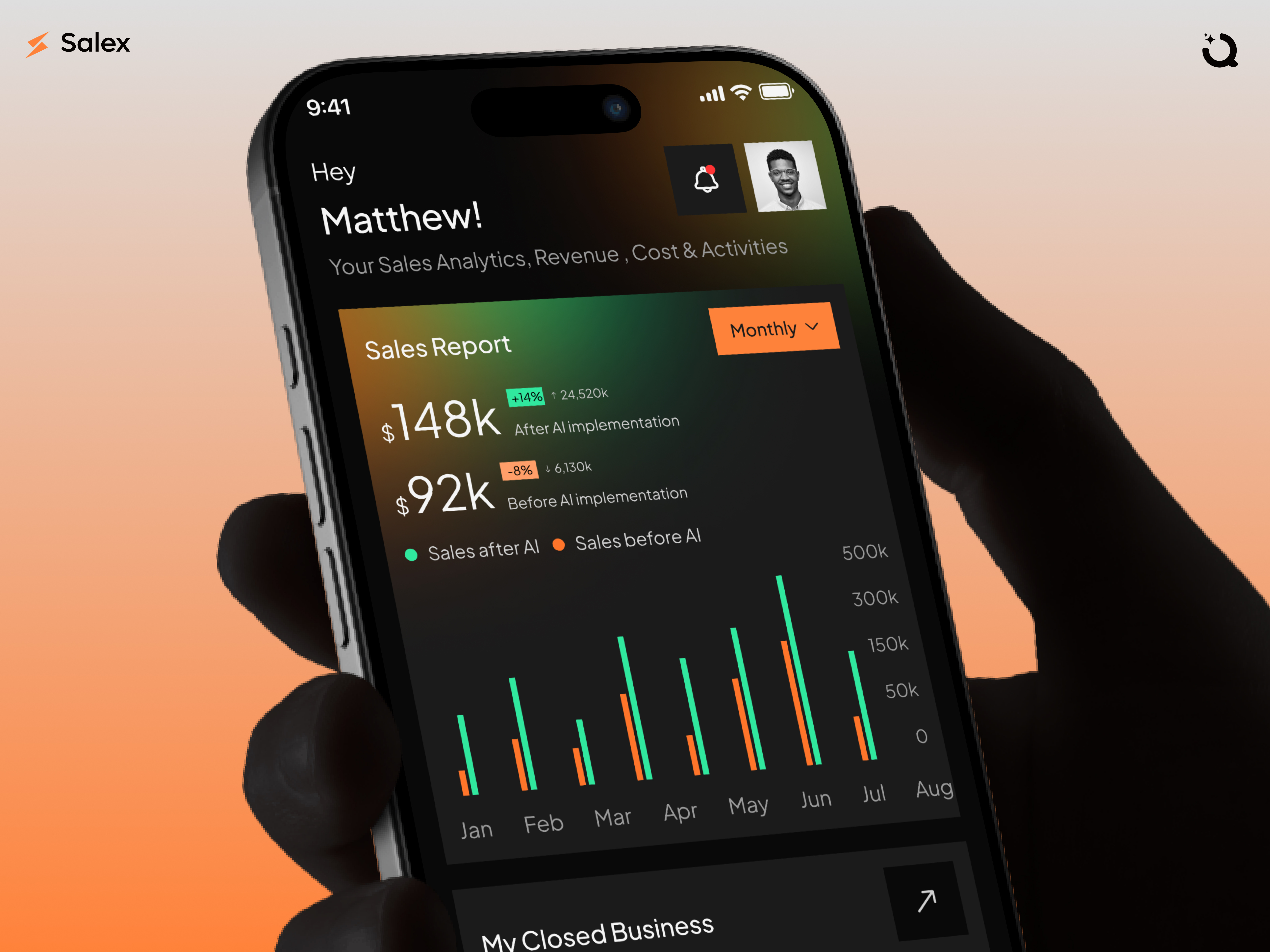 AI Powered Sales CRM App | Revenue Analytics Mobile UI | Qudra app ui branding business analytics crm app crm mobile app design dark mode ui growth analytics marketing app mobile app mobile app design mobile dashboard mobile ui modern ui qudra saas ui sales sales analytics sales app sales crm uiux
