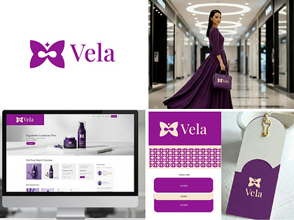 VELA– Luxury Beauty & Skincare Brand Identity Design