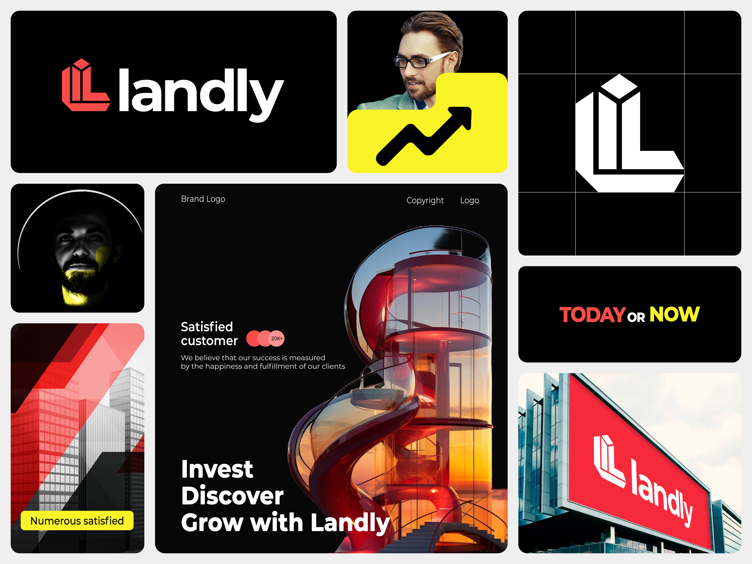 Landly - Real estate logo brand identity branding design building construction construction logo l l logo letter l logo premade logo ready made logo real estate real estate logo