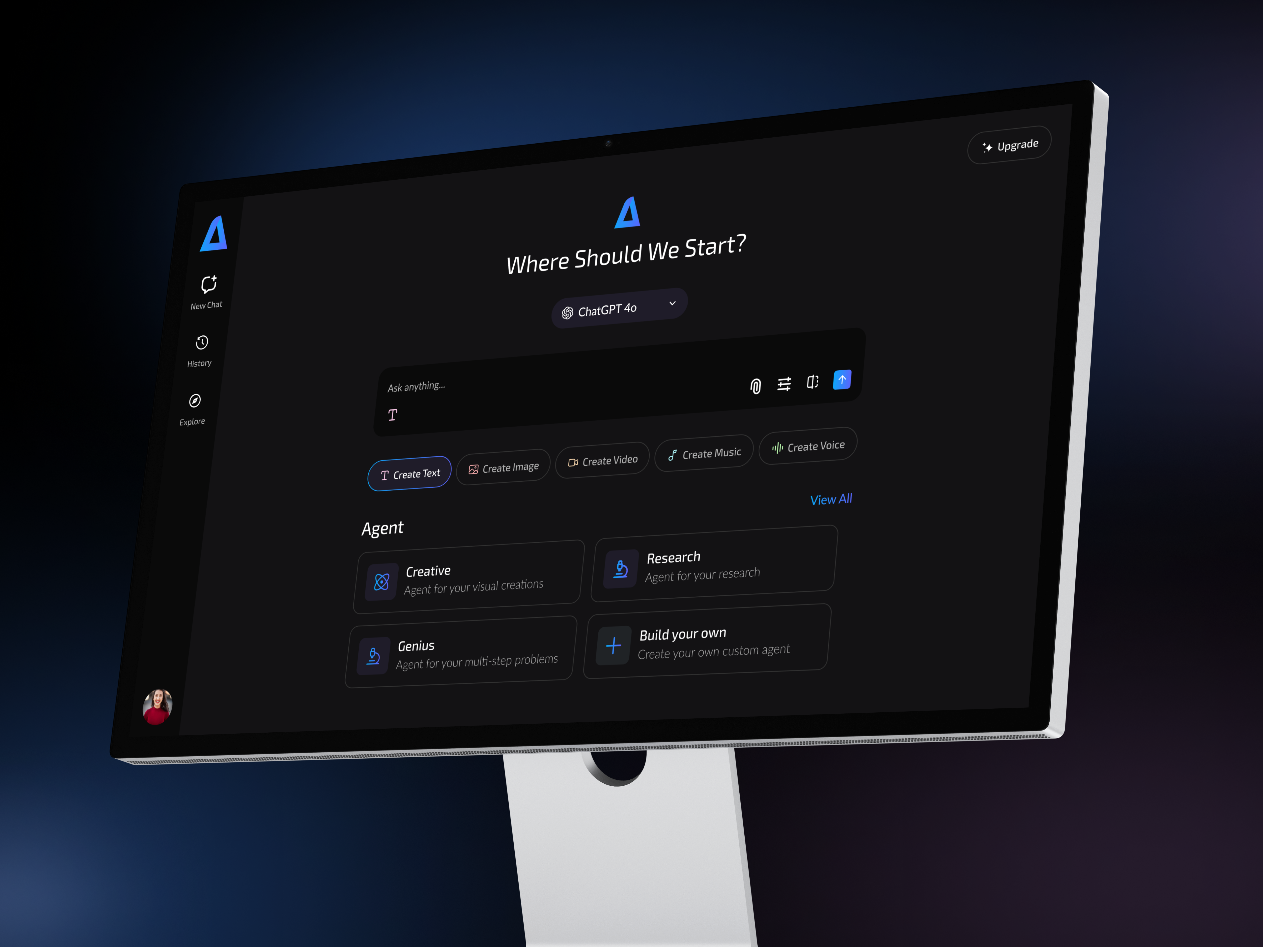 AI AXON ✨ 3d artificial intelligence darkui dashboarddesign saasdesign ui uidesign uxdesign webappdesign
