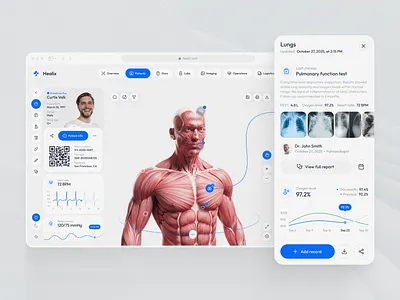 Web Design for Healthcare Operations and Logistics Platform health service health service platform healthcare platform healthcare platform design healthcare web design healthtech healthtech platform medical dashboard medical operations medical platform medicine medtech platform patient data profile interface profile page design web web design