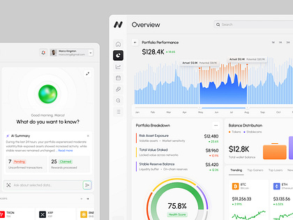 AI Crypto Portfolio Dashboard – Smart Asset Management UI
