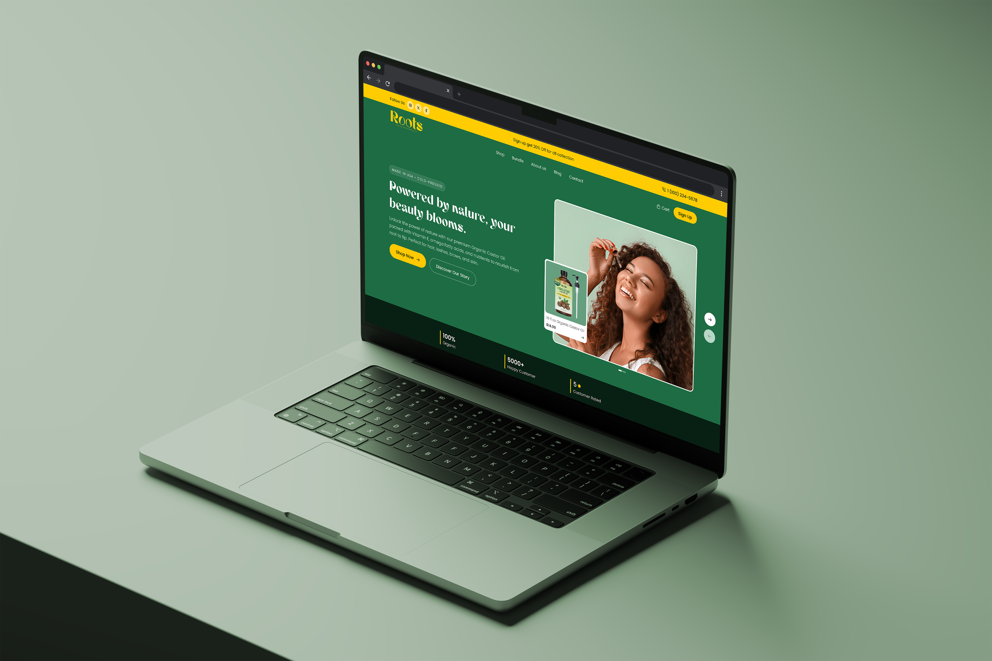Castor Oil E-commerce Website Design beauty product store clean d2c landingpage natural oill one product store organic product organic store shopify shopify store shpify website single product single product page single product store single product website skin website design wellness