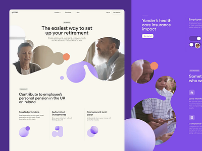 Setting up the coolest retirement plan with Kota. animation clean design insurance interaction storytelling transitions ui ux web website