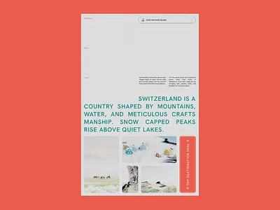 Editorial - Destination Guide branding editorial guide holiday layout magazine travel typography whitelabel