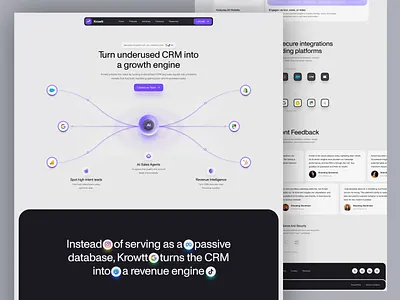 Marketing optimization and AI-powered sales ai landing page ai marketing ai saas website ai website ai website design animation automation platform digital marketing website growth platform marketing automation marketing optimization product sales automation startup website ui ux design web