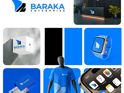 Baraka Enterprise Branding: Modern & Versatile Identity..Vol. 01 brand guidelines branding creative logo graphic design letter b letter e lettermark logo logo concept logo design logo inspirations logomark logotype modern logo personal branding review typography vector versatile identity wordmark