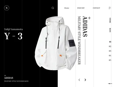 Adidas x Yohji Yamamoto – Modern Editorial Fashion Website 3d animation branding conceptdesign editorialdesign fashionwebsite figmadesign graphic design landingpage logo luxurybranding minimaldesign modernui motion graphics productdesign typographydesign ui uidesign uxdesign webdesign