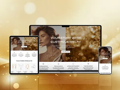 Home Page Jewellery branding figma ui ux