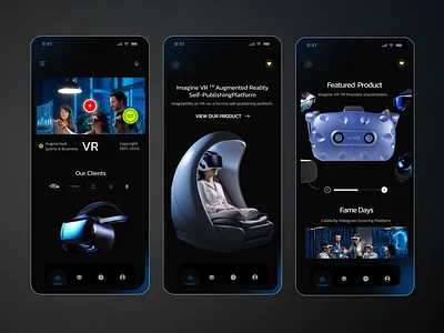 E-commerce AR/VR Mobile APP ar arvr arvr app e commerce e commerce mobile app ecommerce ecommerce app interface design mobile app des