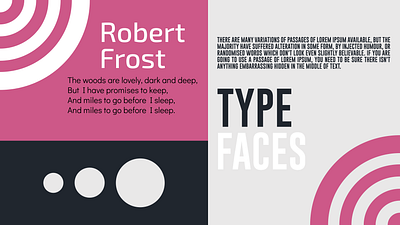 Robert Frost illustration typography