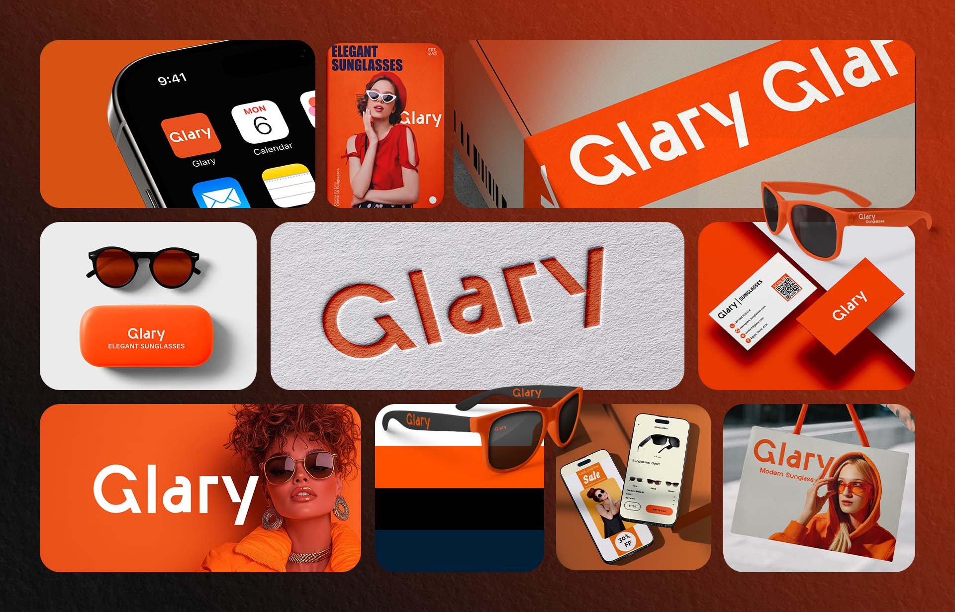 GLARY | Sunglasses Branding with Feminine Elegance
