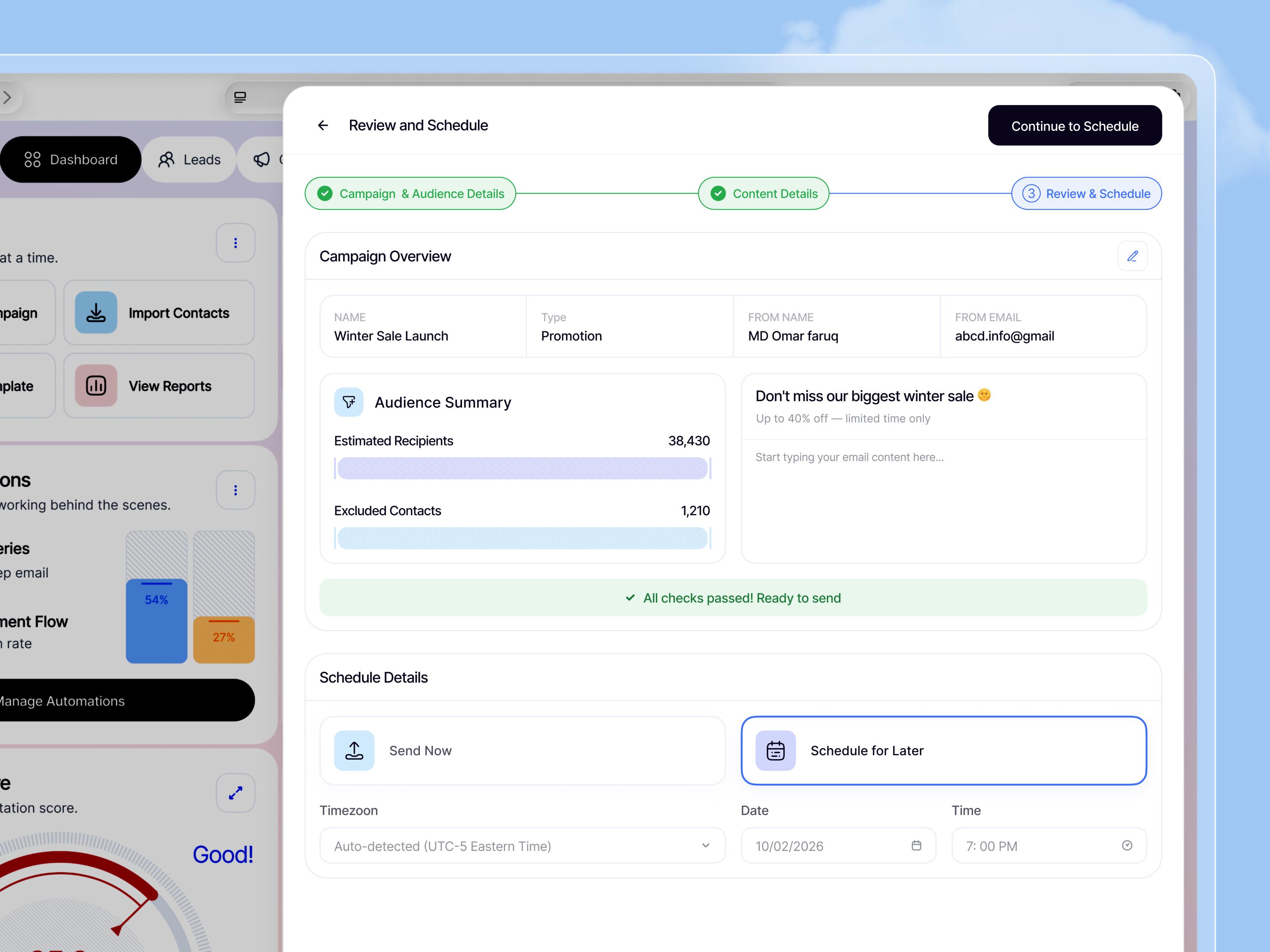 Example of Dashboard UI & Admin Panel UX
