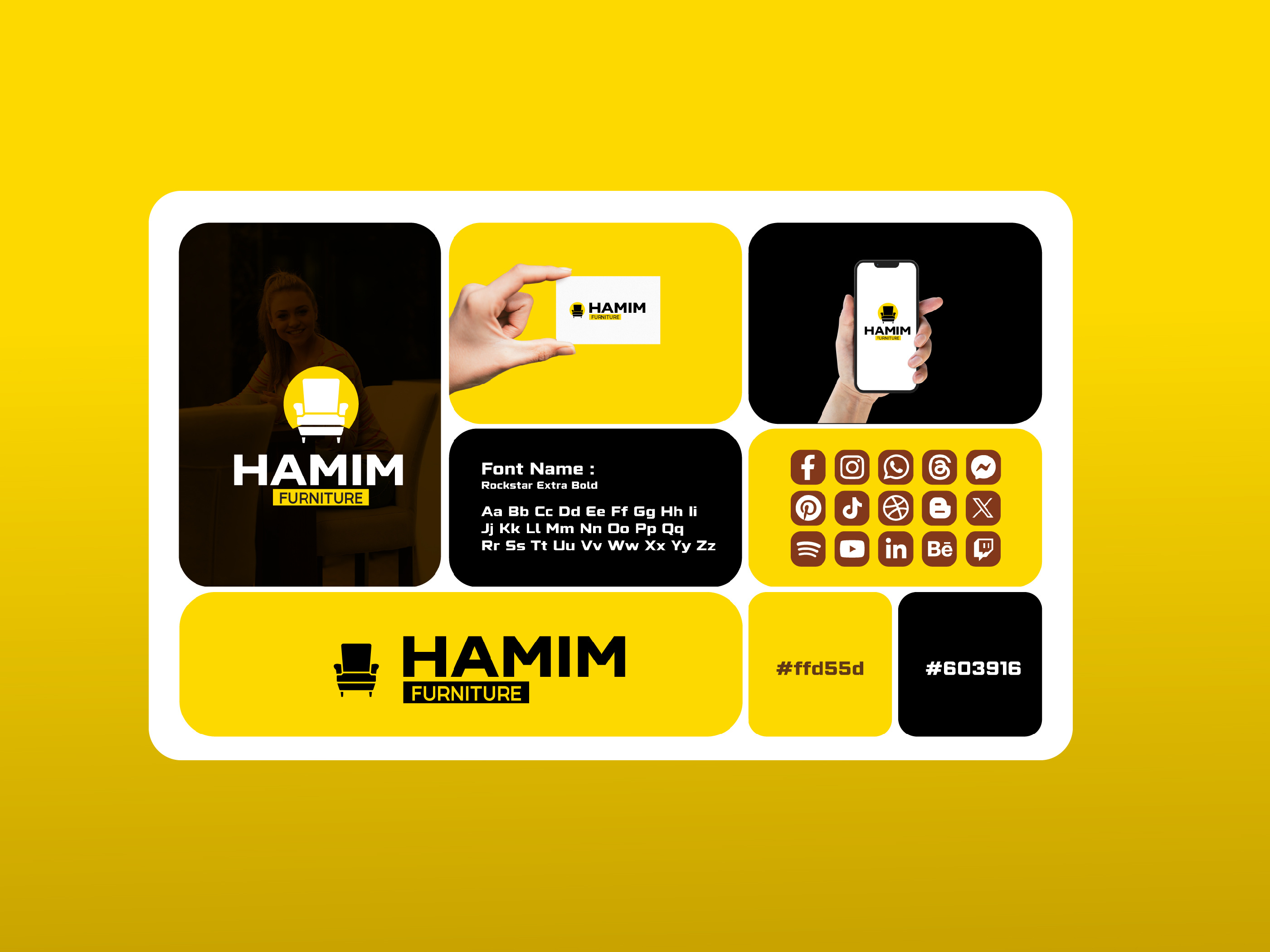 Hamim Furniture logo design custom furniture decor logo furniture brand furniture branding furniture business furniture company furniture design furniture identity furniture logo furniture manufacturer furniture retail furniture shop furniture store home decor logo home furnishing home furniture home interior interior design logo interior logo modern furniture