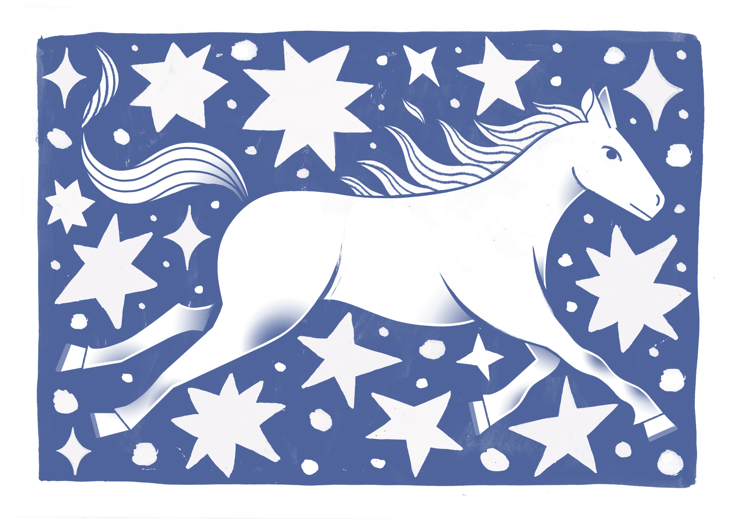 Riso Pop - Fire Horse Zine colour design editorial illustration illustration print print making risograph