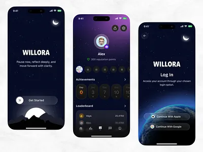 Willora — A Self-Control & Urge Management App UI appdesign bad habit designagency digitalproduct habittracker healthapp mentalhealth mobileui nukta nuktasolutions porn quit productdesign quit app saas selfimprovement startup uiux uxdesign wellnessapp willora