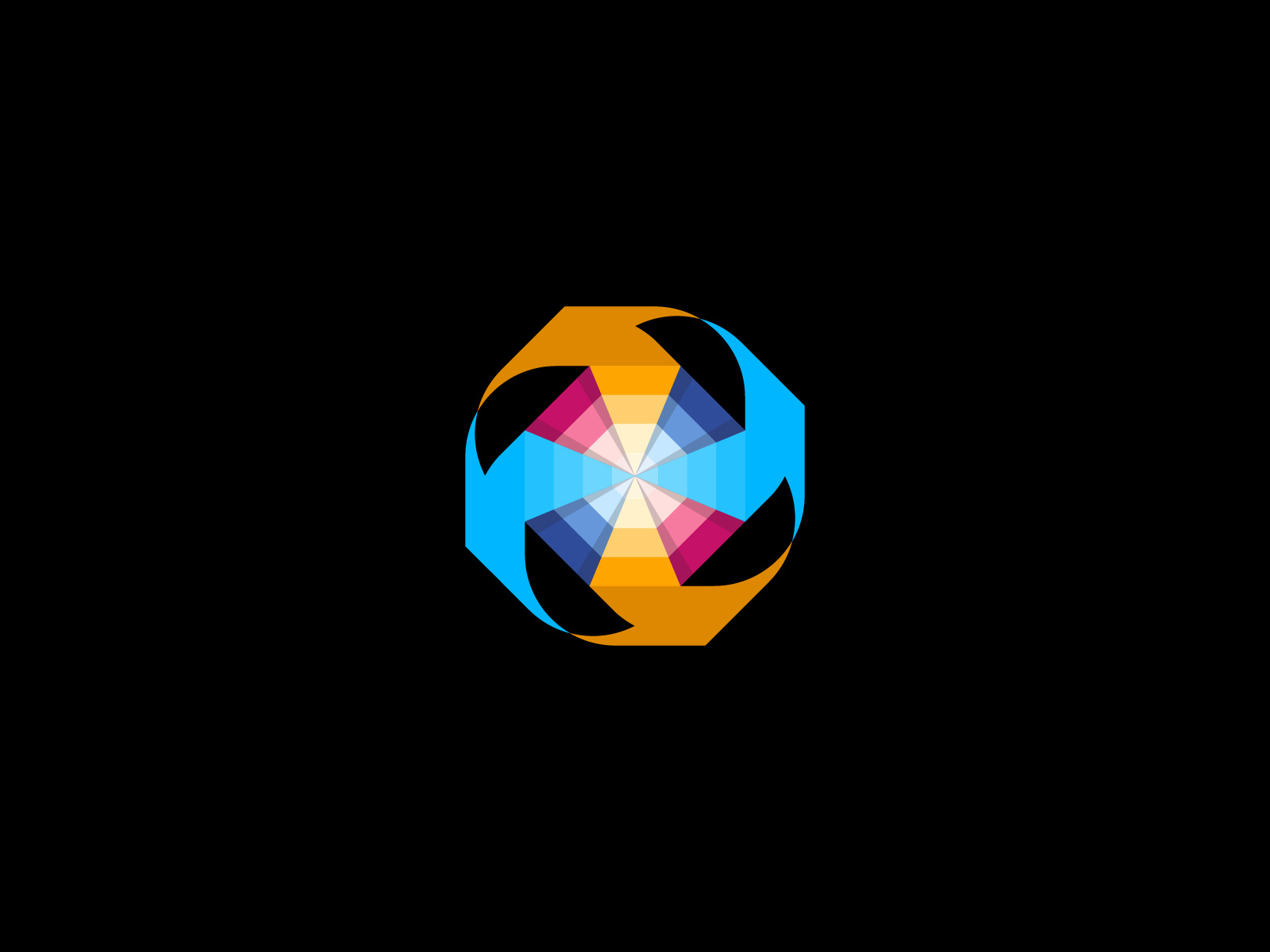 Abstract Rotational Mark Logo