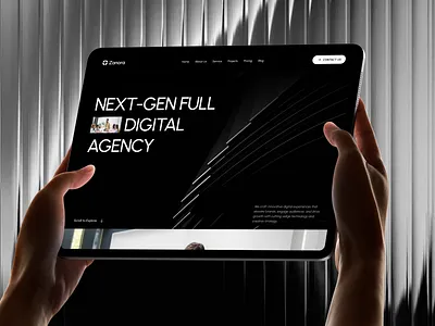 Creative Agency Website Design agency agency website creative agency design portflio landing page portfolio rifath ui web web design website design