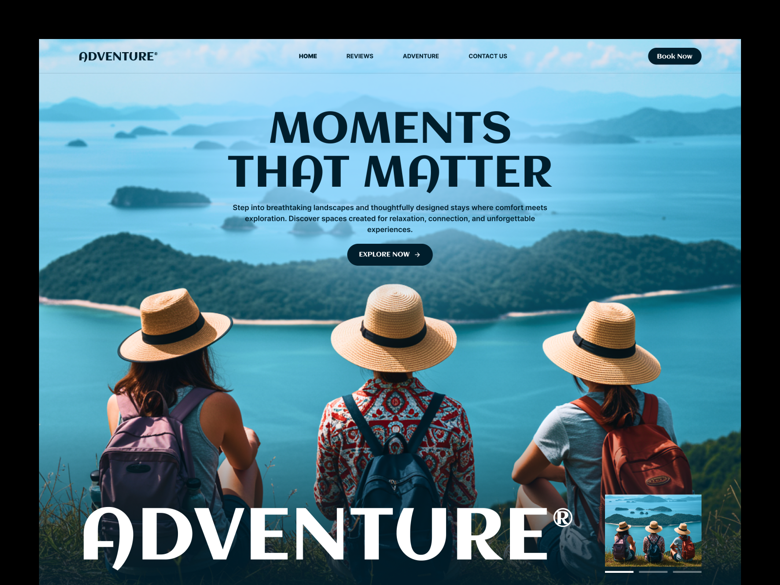 Example of Modern Landing Page UX/UI Design