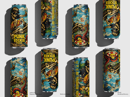 PunkRocker Porter — Label Design for Metalhead