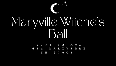 Witches Ball branding design flyer graphic design logo tickets