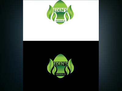 Eden's Herbals Logo brand branding clothing company logo graphic design herbals logo icon illustration logo logos minimalist symbol typography vector