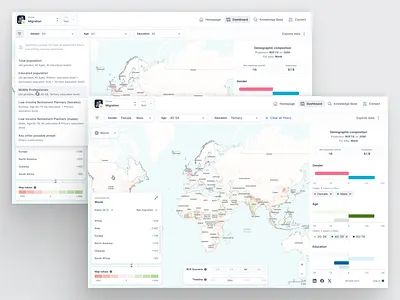 Filter presets data visualisation filters gis map ui