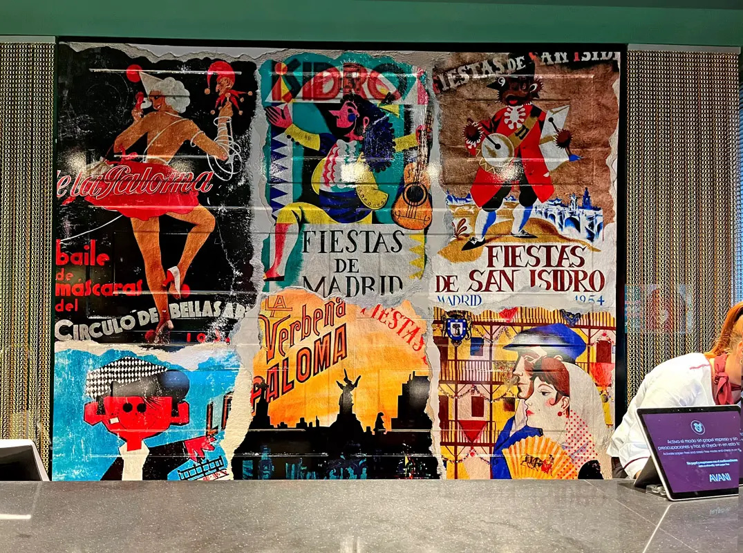 Collage Graphic Design for AVANI Madrid Hotel