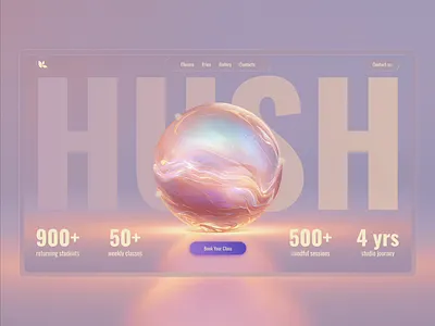 Landing Page | Yoga Studio | Web Design 3d animation branding graphic design logo motion graphics ui