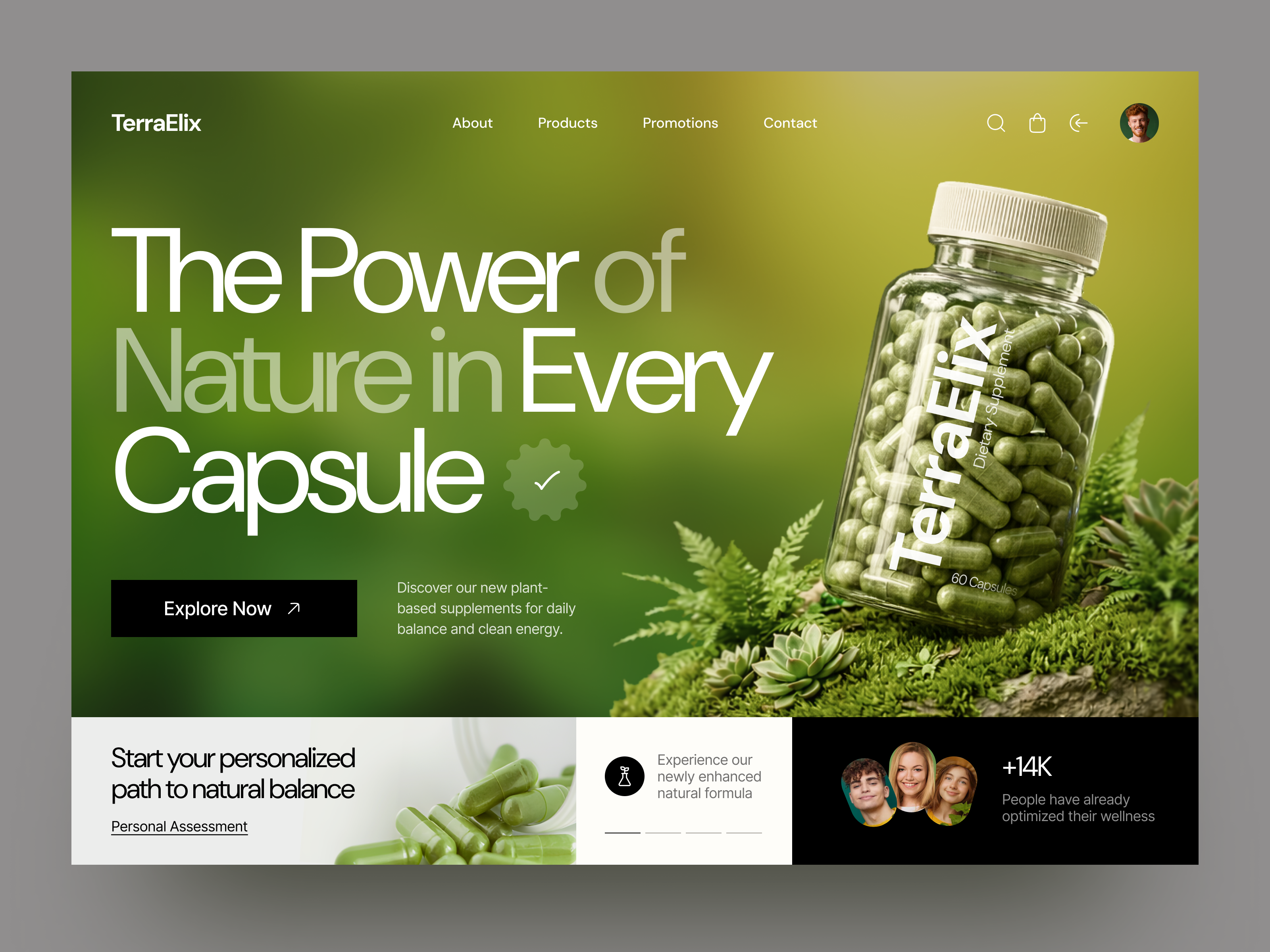 Nutrition eCommerce Website UI Design