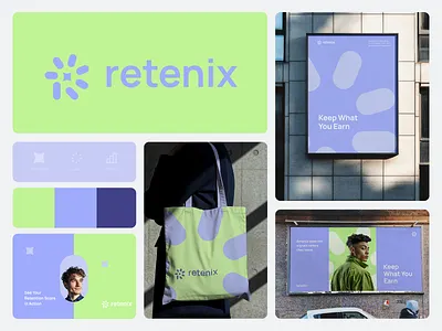 Logo, Customer Retention, Automation, Growth, Predictive, R logo ai logo branding customer retention ecommerce forward thinking logo logotype modern logo predictive logo saas logo typography vector