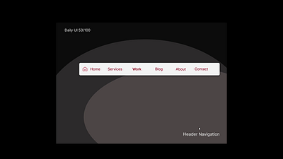 daily Ui 53/100 053 daily dailyui dailyui053 dailyuichallenge design designer header headernavigation ui ux